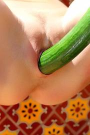 Sandee Westgate Plays With A Cucumber-09