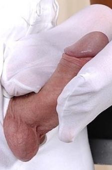 Sexy Schoolgirl Gives A Footjob